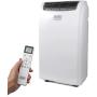 BLACK+DECKER BPT06WTB Portable Air Conditioner with Remote Control, 6,000 BTU SACC/CEC (10,000 BTU ASHRAE), Cools Up to 250 Square Feet, White