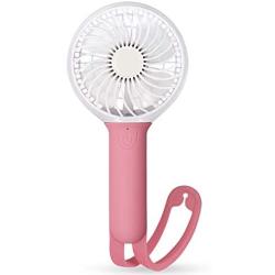 Small Handheld Fan, Portable USB Rechargeable Fan, Personal Fan with 3 Speeds Air Flow, Battery Operated Mini Fan for Outdoor, Indoor, Travel, Office