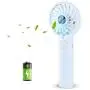efluky 3 Speeds Mini Handheld Fan, Small Personal Portable Table Fan with USB Rechargeable 2500mAh Battery Operated Cooling Folding Electric Fan for Travel Office Room Household, 2-Inch,Blue