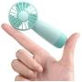 Vent de poche portable MISSUE, 3000mAh, rechargeable, avec lanière, 5-10h, vert