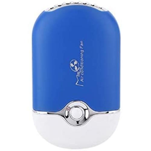 Yimart Personal Fans USB Mini Fans Eyelash Fans Dryer Fans Portable Rechargeable Electric Bladeless USB Mini Air Conditioning Refrigeration Blower Dryer Fan For Eyelash Extension (Blue)