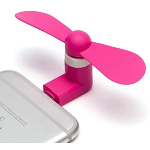 Cell Phone Fan, Portable Rotating Cooling Iphone Fan，Mini Fan for iPhone/iPad Mobile phone Fan Summer Accessories