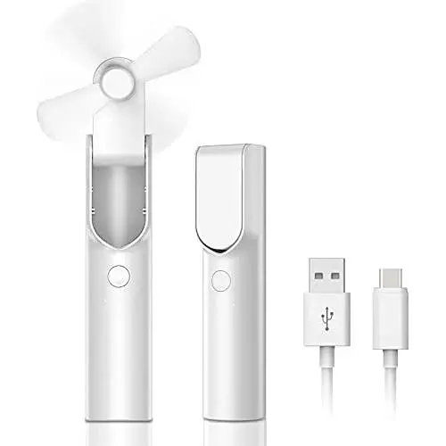 IODOO Portable Mini Handheld Fan, Portable Personal Folding Cooling Hand Fan 4800mAh Rechargeable Battery Operated Power Bank with 3 Speed 18 Hours Working Time USB Desk Fan for Home Office Travel IODOO Portable Mini Handheld Fan, Portable Personal Folding Cooling Hand Fan 4800mAh Rechargeable Battery Operated Power Bank with 3 Speed 18 Hours Working Time USB Desk Fan for Home Office Travel