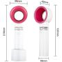 Portable USB Rechargeable Mini Fan Desktop Speed Adjustable Bladeless Fan Eyelash Fan Dryer Handheld Fan
