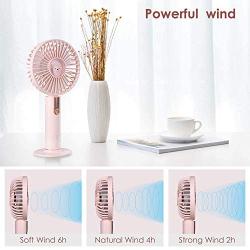 Portable Mini Fan,Caslon Handheld Rechargeable USB Fan with 3-Stage Air Volume Adjustment ,Desktop / Handheld Fan Heat for Office ,Outdoor