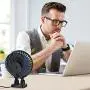 JZCreater USB Desk Fan, 3 Speeds Desktop Table Cooling Fan in Single Button , Head Rotation Strong Wind, Quiet Mini USB Personal Fan for Home Desktop Office Table,Black JZCreater USB Desk Fan, 3 Speeds Desktop Table Cooling Fan in Single Button , Head Rotation Strong Wind, Quiet Mini USB Personal Fan for Home Desktop Office Table,Black