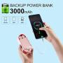 Handheld Mini Fan, 3000mAh Powerbank Portable USB Rechargeable Small Pocket Fan, Battery Operated Fan 15-30 Working hours, 3 Speeds Personal Fan for Women, Girl, Gift, Travel, Outdoor