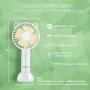 GIVERARE Handheld Fan, USB Desk Fan, Mini Portable Fan, Personal Fan with USB Rechargeable Battery Operated, 6-10 Working Hours, 3 Speeds Electric Fan for Travel Camping Office Room Household-Blue