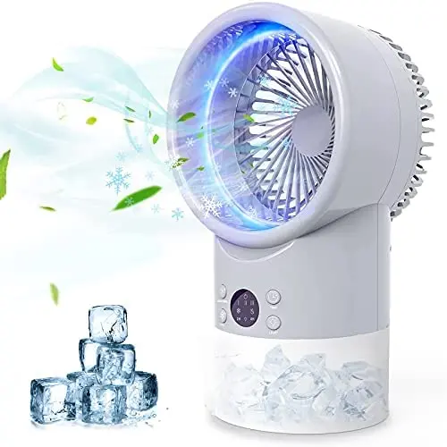 Portable Air Conditioner Fan, Zttopo Personal Mini Evaporative Air Cooler with 7 Colors Night Light, 3 Speeds, Super Quiet Desk Fan Mini Air Cooler for Small Room Bedroom Home Office Portable Air Conditioner Fan, Zttopo Personal Mini Evaporative Air Cooler with 7 Colors Night Light, 3 Speeds, Super Quiet Desk Fan Mini Air Cooler for Small Room Bedroom Home Office