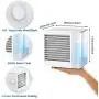 Ventilateur Portatif avec Humidificateur, 3 en 1, Mini Refroidisseur d'Air Personnel pour Bureau, avec 2 Vitesses et Lumière LED, Mini Purificateur d'Air pour Maison/Bureau Ventilateur Portatif avec Humidificateur, 3 en 1, Mini Refroidisseur d'Air Personnel pour Bureau, avec 2 Vitesses et Lumière LED, Mini Purificateur d'Air pour Maison/Bureau