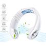 USB Portable 2 in 1 Air Cooler Mini Air Conditioner Neck Cooling Fan (White)
