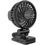 Mini-Ventilator mit Clip, Akkubetriebener Taschenventilator, Kleiner Tragbarer Schreibtischventilator, 3 Geschwindigkeiten, Starker Luftstrom, 360° Freie Drehung, für Reisen, Drinnen, Draußen