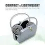 LETTON Portable Mini USB Fan Rechargeable Battery with 3 Speed LED Light for Home-Black LETTON Portable Mini USB Fan Rechargeable Battery with 3 Speed LED Light for Home-Black