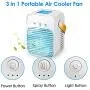 Seven-first Portable Air Conditioner, Rechargeable Quiet USB Evaporative Mini Air Conditioner Fan with 3 Speeds Mode LED Light, Air Cooler for Room/Bedroom/Office/Dorm/Camping Seven-first Portable Air Conditioner, Rechargeable Quiet USB Evaporative Mini Air Conditioner Fan with 3 Speeds Mode LED Light, Air Cooler for Room/Bedroom/Office/Dorm/Camping