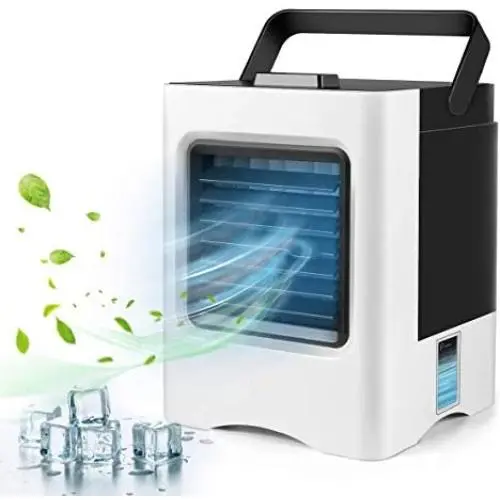 Portable Air Conditioner, Evaporative Personal Desk Fan, Quiet Air Cooler Misting Fan, 3 Wind Speed Desktop Air Conditioner Fan for Home, Office, Room Portable Air Conditioner, Evaporative Personal Desk Fan, Quiet Air Cooler Misting Fan, 3 Wind Speed Desktop Air Conditioner Fan for Home, Office, Room