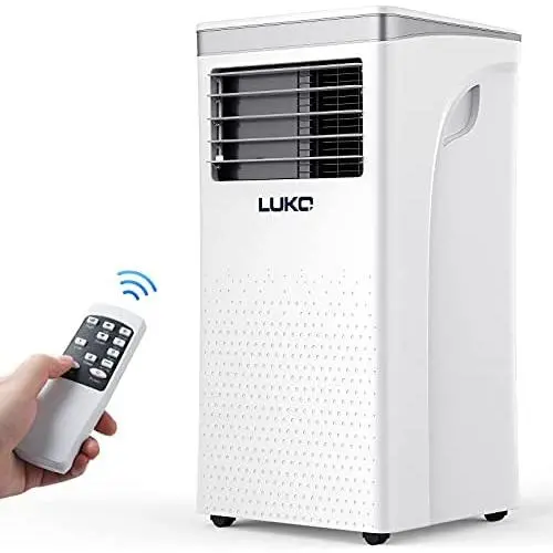 LUKO Portable Air Conditioner AC Unit - 10000 BTU,Cooler, Dehumidifier, Fan, Exhaust Hose, Window Seal, Wheels, Remote -Indoor Room Conditioning System LUKO Portable Air Conditioner AC Unit - 10000 BTU,Cooler, Dehumidifier, Fan, Exhaust Hose, Window Seal, Wheels, Remote -Indoor Room Conditioning System