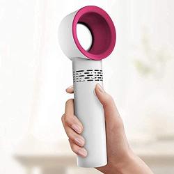 Portable USB Rechargeable Mini Fan Desktop Speed Adjustable Bladeless Fan Eyelash Fan Dryer Handheld Fan