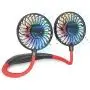 Personal Fans for Your Neck, Small Mini Hand Free Fan Portable Neck Fan Rechargeable for Women Men Kids Battery Operated Necklace LED Lights 360 Degree Rotation Travel Summer Gifts