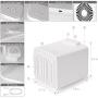Portable Air Conditioner Fan Personal Air Conditioner Mini Air Cooler with 2 Ice Crystal Boxes Portable Air Conditioner with 3 Speed Adjustable Personal Air Cooler Fan with LED light for Home, Bedroom, Room, Office, Dorm, Car