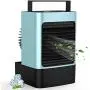 Refroidisseur Portable d'Air MOVTIP, Ventilateur Personnel, Mini Rafraîchisseur d'Air Évaporatif, Rafraîchisseur d'Air Miniature Silencieux, Ventilateur de Bureau, Rafraîchisseur d'Humidité pour Maison, Bureau, Chambre, Bleu Refroidisseur Portable d'Air MOVTIP, Ventilateur Personnel, Mini Rafraîchisseur d'Air Évaporatif, Rafraîchisseur d'Air Miniature Silencieux, Ventilateur de Bureau, Rafraîchisseur d'Humidité pour Maison, Bureau, Chambre, Bleu