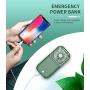 Portable Handheld Mini Fan, Digi Marker 5 in 1 Foldable USB Rechargeable Mini Fan ,3000 mAh Power Bank 3 Speeds Hanging Neck Cooling Fan (Green)