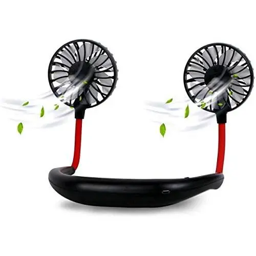Portable USB Neck Fans,Mini Sport Fans,Hands Free 360° Free Rotation Neckband Fan,3 Speeds Adjustment with Foam Aroma for Personal Fan,wireless Fans Portable Rechargable for Jogging,Cycling,Traveling. Portable USB Neck Fans,Mini Sport Fans,Hands Free 360° Free Rotation Neckband Fan,3 Speeds Adjustment with Foam Aroma for Personal Fan,wireless Fans Portable Rechargable for Jogging,Cycling,Traveling.