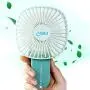 Mini Tragbarer USB-Akku-Ventilator, Persönlicher Akku-Ventilator, Schreibtischventilator, Reisegeschenke, 3 Geschwindigkeiten verstellbar für Kinder Mädchen Frauen Zuhause Büro Outdoor Reise (grün)