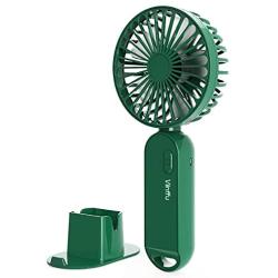 Viinffu Handheld Fan, Portable Personal Fan with Adjustable 3 Speeds, 4000mAh Battery Operated Last for 10 hours, Desk USB Mini Cooling Fan for Outdoor, Indoor, Dark Green