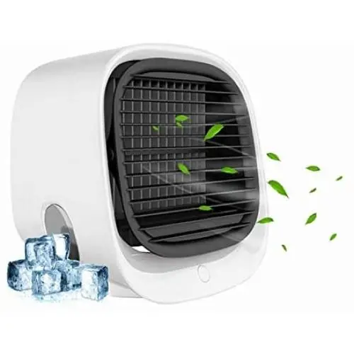 Personal Air Cooler, Portable Air Conditioner Fan USB Desk Fan with 3 Speeds for Office, Air Cooler for Home & Travel, USB Charging, Super Quiet Personal Air Cooler, Portable Air Conditioner Fan USB Desk Fan with 3 Speeds for Office, Air Cooler for Home & Travel, USB Charging, Super Quiet