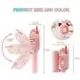 Jasilon [NEUE FALTBARE LED Handheld-Ventilator] Mini USB Tragbarer persönlicher Ventilator mit 3 Geschwindigkeiten, kleiner tragbarer Ventilator mit Licht, kleiner, leiser Schreibtischventilator für Kinder Mädchen Frauen Zuhause Büro Outdoor Reise-Pink