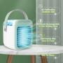 Portable Air Conditioner, Anti Leak Personal Mini Air Conditioner Fan, Rechargeable Quiet USB Evaporative Mini Air Conditioner Fan with 3 Speeds, Air Cooler for Small Room/Bedroom/Office/Dorm/Camping