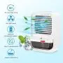 Sholov Portable Air Conditioner Fan Mini Personal Evaporative Air Cooler 90 Shaking Head with Battery with 3 Speeds & 2 Misting & LED Light for Home, Bedroom, Travel & Office, USB Charging, White Sholov Portable Air Conditioner Fan Mini Personal Evaporative Air Cooler 90 Shaking Head with Battery with 3 Speeds & 2 Misting & LED Light for Home, Bedroom, Travel & Office, USB Charging, White