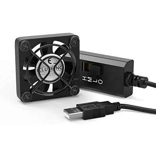 Ventilateur USB ELUTENG 40mm avec Contrôle de 3 Vitesses, 5V Max 5300RPM, Flux d'Air Élevé, Ventilateur de Refroidissement VR Compatible pour Armoires PC, Console Playstation, DVR Ventilateur USB ELUTENG 40mm avec Contrôle de 3 Vitesses, 5V Max 5300RPM, Flux d'Air Élevé, Ventilateur de Refroidissement VR Compatible pour Armoires PC, Console Playstation, DVR