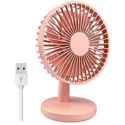 Desk Fan, Small USB Fan, Mini Personal Fan, Portable Table Fan, Adjustable Fan Speeds, Powerful Airflow, Rechargeable, Easy to Store, Low Noise for Office Travel Camping Home