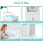 Evaporative Air Cooler 5000mAh Battery Operated Personal Portable Air Conditioner Fan & Humidifier for Room Office Table Outdoor, 700ML Water Tank 120°Auto Oscillation