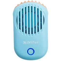 Awhoas USB Mini Portable Fan Rechargeable Eyelash Fan Dryer Electric Bladeless Handheld Air Conditioning Cooling Refrigeration Fan for Eyelash Extension(Blue)