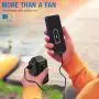 Vent Personnel Mini 8000mAh Clip pour Ceinture, 3 Vitesse, Charge Rapide 2A, Batterie Rechargeable USB, Ventilateur Portable à Clip pour Ceinture, Chemise, Corps, à Porter pour Travail, Escalade, Randonnée, Activités de Plein Air Vent Personnel Mini 8000mAh Clip pour Ceinture, 3 Vitesse, Charge Rapide 2A, Batterie Rechargeable USB, Ventilateur Portable à Clip pour Ceinture, Chemise, Corps, à Porter pour Travail, Escalade, Randonnée, Activités de Plein Air