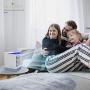 Tragbarer Luftkühler LAZCOZY Kleiner Verdunstungskühler mit 3 Lüfterstufen, persönlicher Mini-Raumkühler mit Typ-C-Eingang & 7-Farben-Nachtlicht, Kühlfunktion für Schlafzimmer
