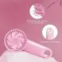 Mini Handheld Fan ,Portable Fan,Speed Adjustable Desk Fan with USB Rechargeable Battery Operated, Cooling Hanging Fan (pink) Mini Handheld Fan ,Portable Fan,Speed Adjustable Desk Fan with USB Rechargeable Battery Operated, Cooling Hanging Fan (pink)