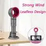 Suuker Portable Creative USB Mini Fan，Rechargeable Handheld Eyelash Fan Dryer Speed Adjustable Bladeless Fan, Small Air Conditioning Blower Fan for Eyelash Extension（Pink）