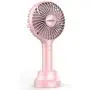 Handheld USB-Ladung Mini Tragbarer Ventilator für Damen & Mädchen – 3-Stufen-Übertragbarer Schreibtischventilator mit Basis, 8-12 Stunden Laufzeit