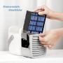 Portable Bedroom Air Conditioner,Cooling Fan, 3 Speed 7 Colors with Handle Personal Air Conditioner Cooler, Rechargeable Silent Evaporative Suitable for Home Room Office and Car