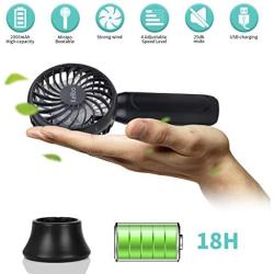 Kelibo Mini Handheld Fan, Small USB Personal Portable Desk Fan Mini Pocket Table Fan with USB Rechargeable, Electric Fan for Household Office Traveling Outdoor …