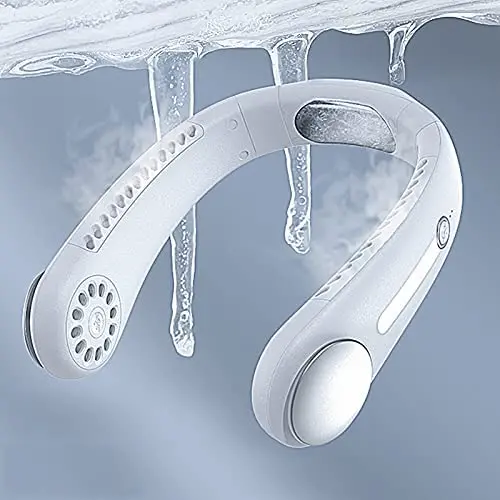 Climatiseur Personnel Portable NORMIA RITA [Refroidissement Instantané] Ventilateur de Cou avec Puce de Refroidissement Intégrée – Ventilateur Portatif à Sortie d'Air 360° pour les Vagues de Chaleur
