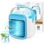 Portable Air Conditioner, Personal Air Cooler, Rechargeable 3-in-1 Air Conditioner Fan with 3 Speeds, 7 Colors LED Night, Desktop Humidifier Misting Fan with Handle for Home, Dorm, Bedroom, Office Portable Air Conditioner, Personal Air Cooler, Rechargeable 3-in-1 Air Conditioner Fan with 3 Speeds, 7 Colors LED Night, Desktop Humidifier Misting Fan with Handle for Home, Dorm, Bedroom, Office