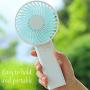 Orapink Mini Handheld Fan,USB Fan Rechargeable 2400mAh,Desktop Fan with 3 Speeds,Portable Fan for Home Travel Office Sport Outdoor School