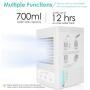 Portable Air Conditioner, Personal Air Cooler for Small Space Office Home Room, Mini Evaporative Personal Desk Fan with 700ML Water Tank Auto Oscillation
