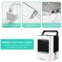 Portable Air Conditioner, Rechargeable Evaporative Air Cooler - 3 in 1 Mini USB Air Conditioner Fan, Sterilizer, Humidifier, Desktop Cooling Fan with 3 Speeds for Home Room Office