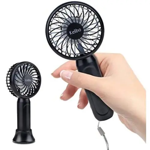 Mini Handheld USB Tragbarer Tisch-Mini-Taschenventilator mit USB-Aufladung, elektrischer Ventilator für Haushalt, Büro, Reisen, Outdoor…