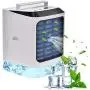 Portable Air Conditioner, Evaporative Air Conditioner Fan, Super Quiet Desk Cooler Fan, Personal Mini Air Cooler with 3 Speeds Colorful LED Light for Home Office Room